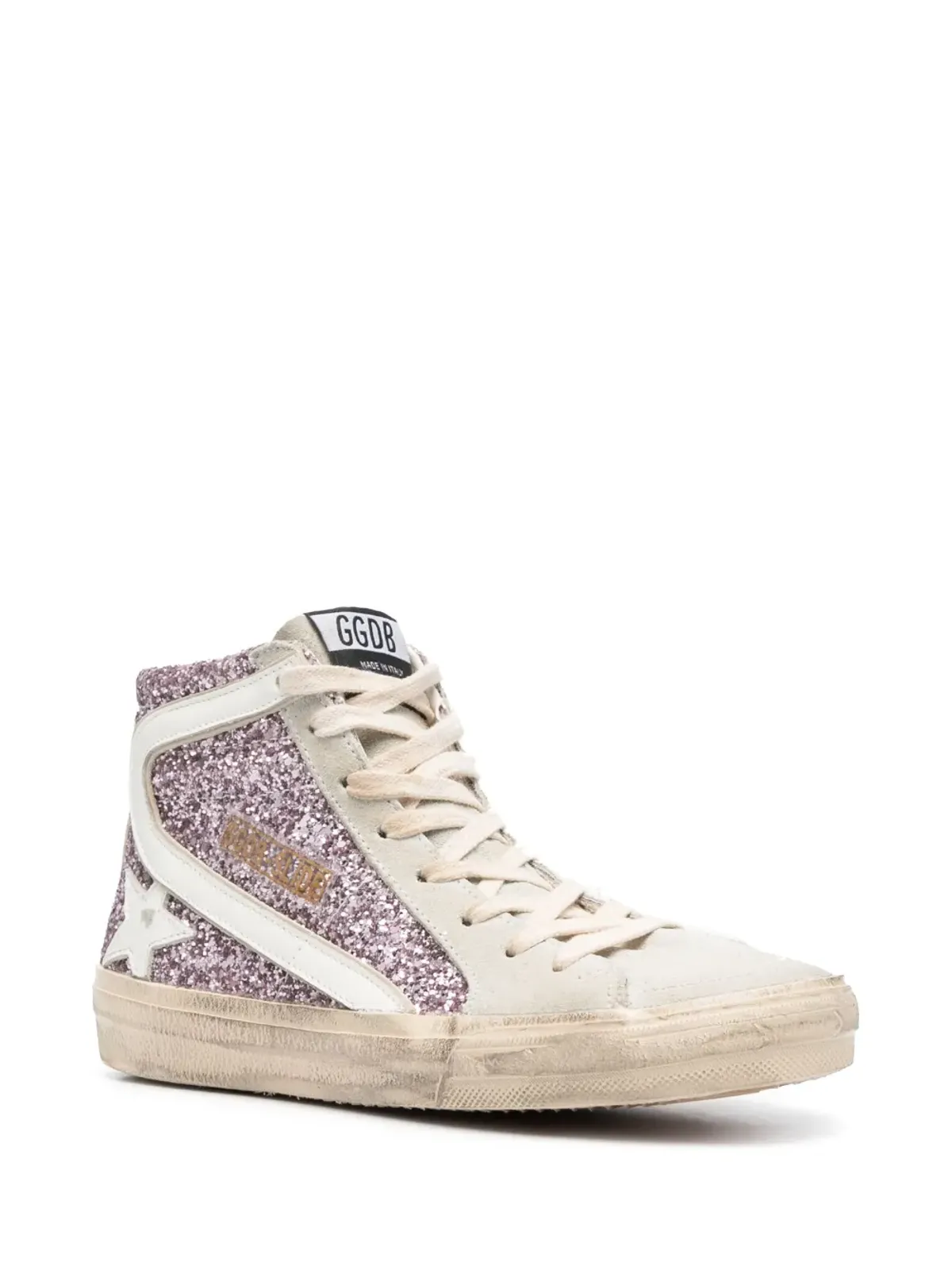 Golden Goose Slide glitter-detail sneakers - Pink - 画像2
