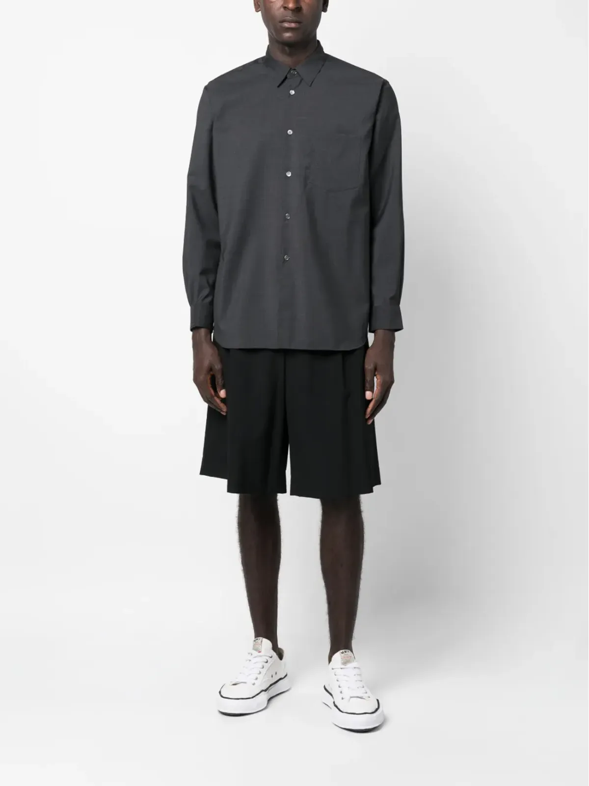 Comme Des Garçons Shirt 長袖ウールシャツ - 画像2