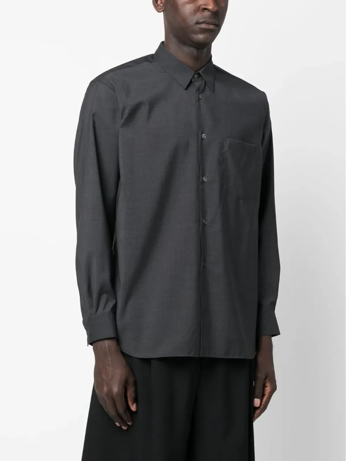 Comme Des Garçons Shirt 長袖ウールシャツ - 画像3