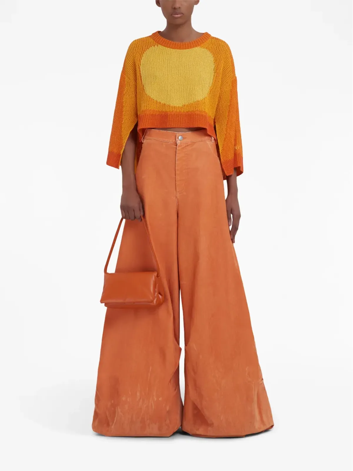 Marni Prisma レザー ショルダーバッグ - 画像2