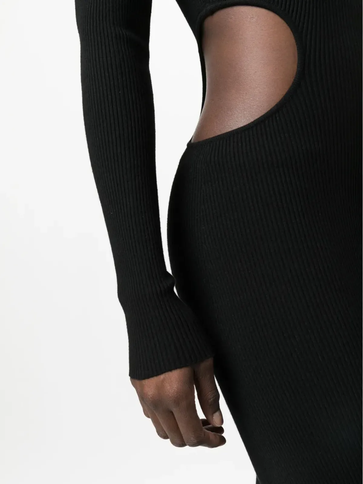 AERON カットアウトリブニット マキシドレス - 画像5
