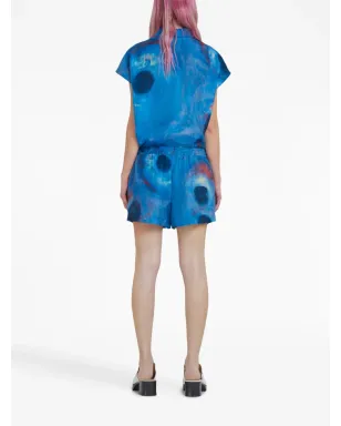Marni ドローストリングウェスト シルクショーツ - サムネイル4