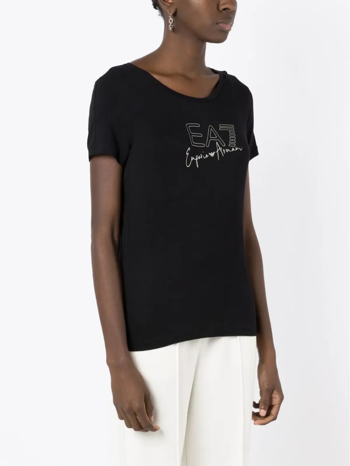 Ea7 Emporio Armani ロゴプリントTシャツ - 画像3