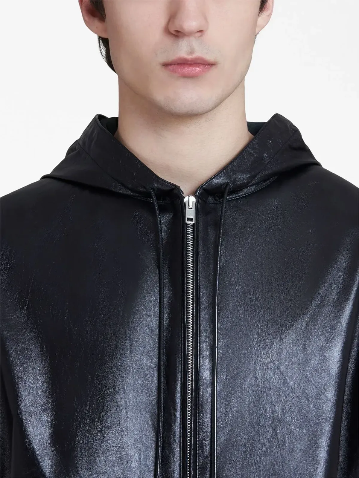 Marni メンズ ノースリーブ レザージャケット - 画像5