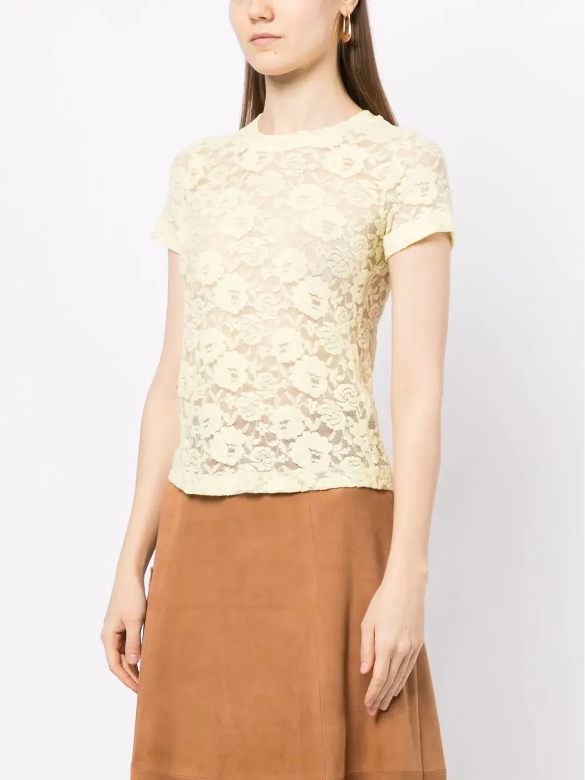 Rejina Pyo Adina short-sleeve T-shirt - Yellow - 画像3