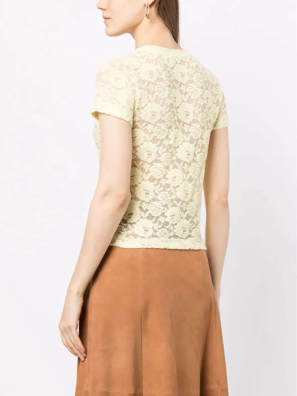 Rejina Pyo Adina short-sleeve T-shirt - Yellow - 画像4