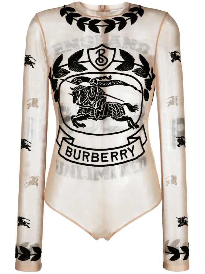 Burberry Burberry EKD刺繍入りストレッチチュールボディスーツの商品画像