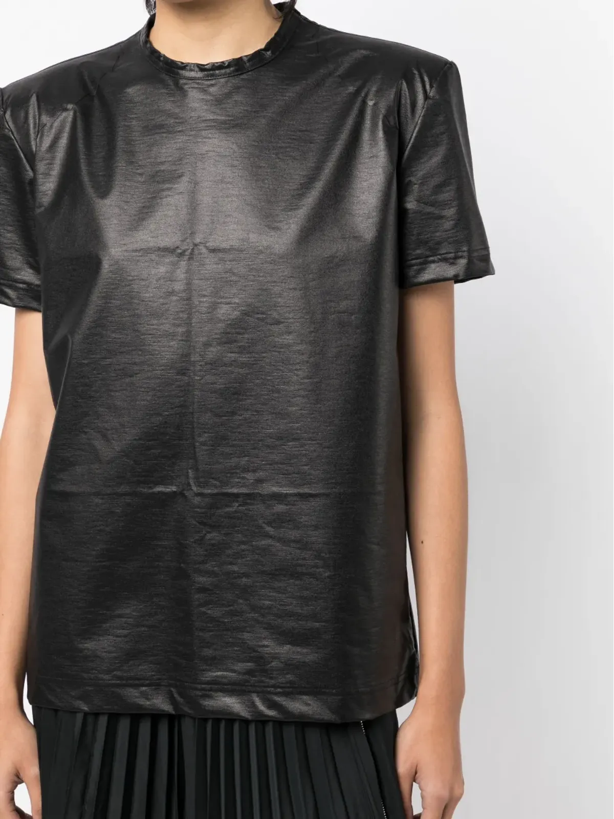 Junya Watanabe メタリック半袖Tシャツ - 画像5
