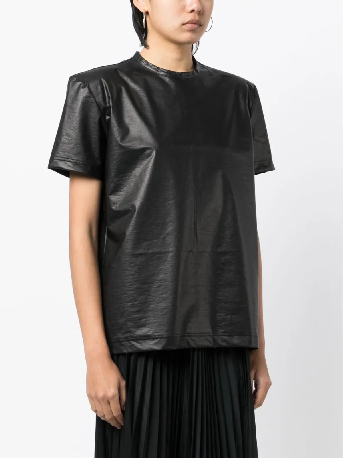 Junya Watanabe メタリック半袖Tシャツ - 画像3
