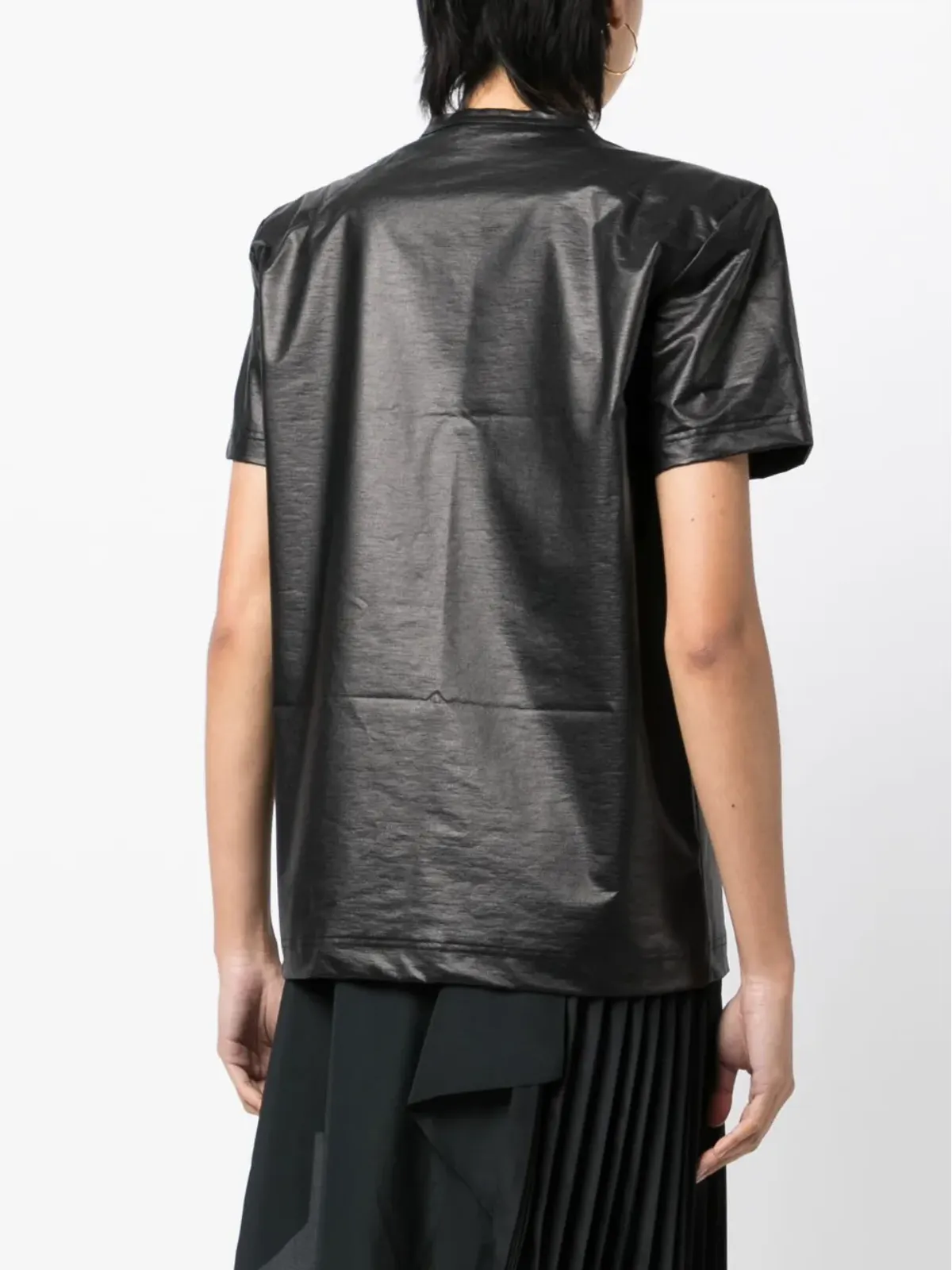 Junya Watanabe メタリック半袖Tシャツ - 画像4