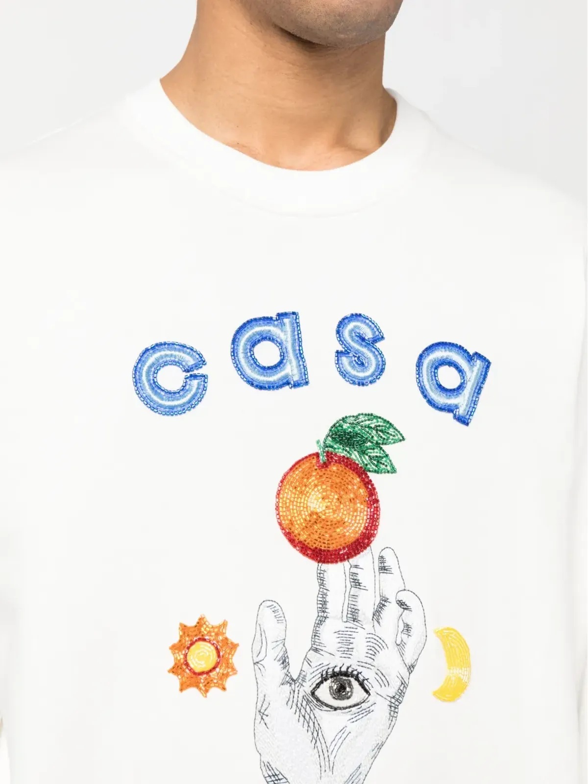 Casablanca Casa Talisman クルーネック スウェットシャツ - White - 画像5