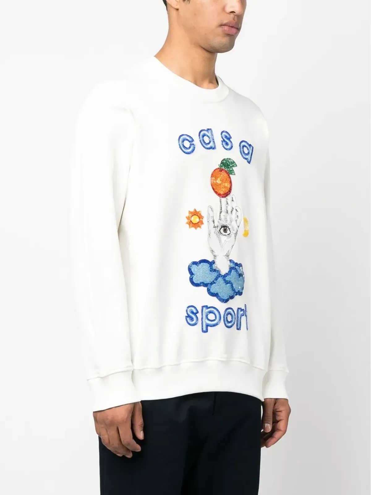 Casablanca Casa Talisman クルーネック スウェットシャツ - White - 画像3