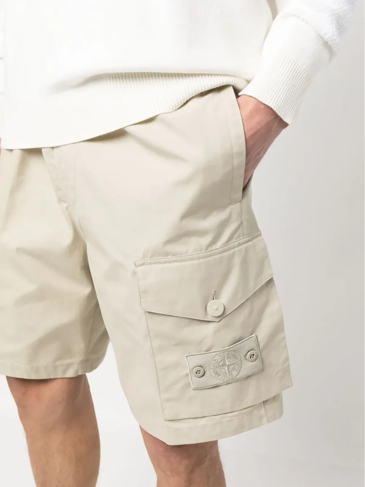 Stone Island コットン カーゴショーツ - 画像5