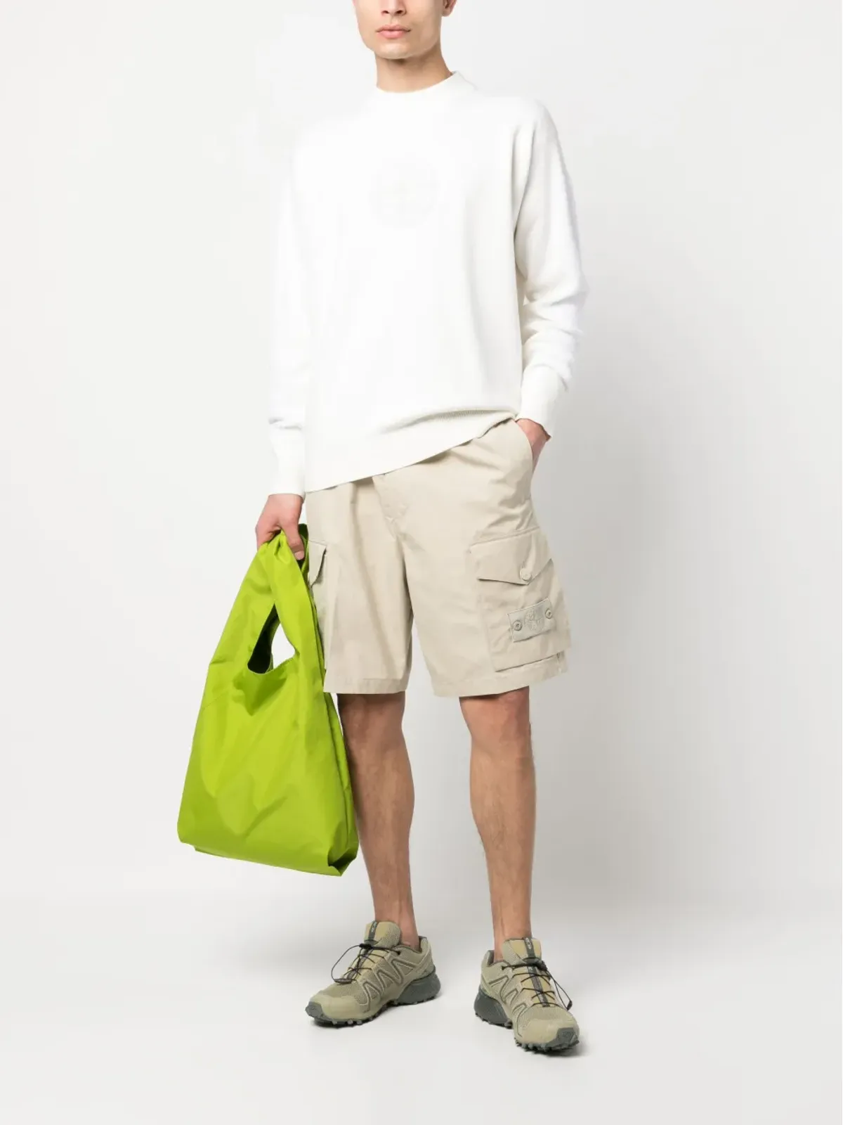 Stone Island コットン カーゴショーツ - 画像2