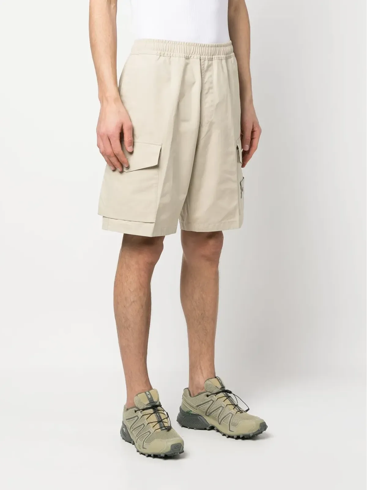 Stone Island コットン カーゴショーツ - 画像3