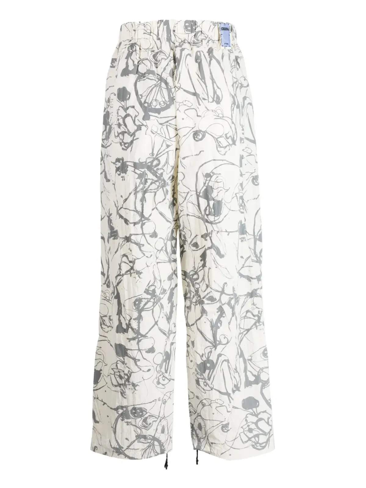 MCQ アブストラクトプリントストレートレッグパンツ - 画像2