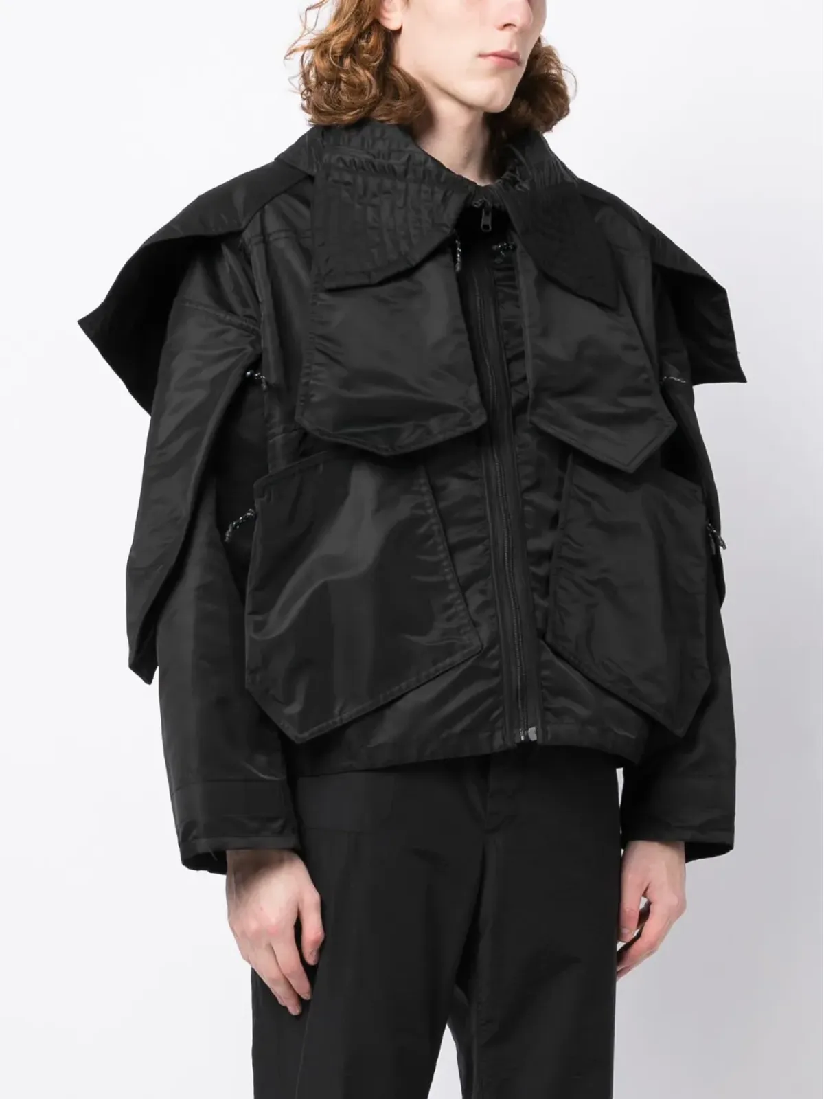 MCQ オーバーサイズ・ポインテッドポケットジャケット - ブラック - 画像3
