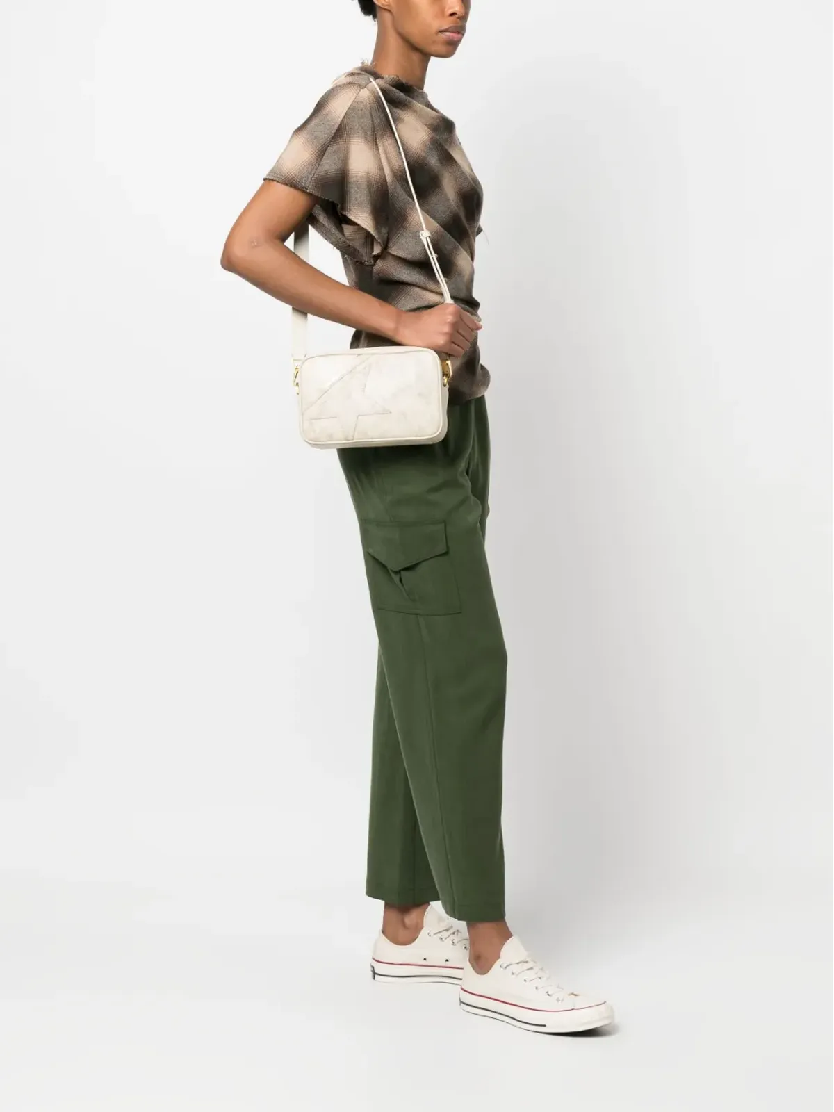 Golden Goose スター レザー クロスボディバッグ - 画像2