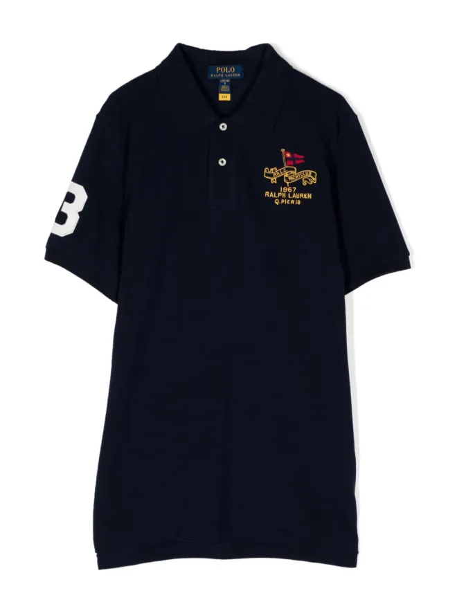 POLO RALPH LAUREN KIDS POLO RALPH LAUREN KIDS 刺繍ロゴ入りコットンポロドレスの商品画像