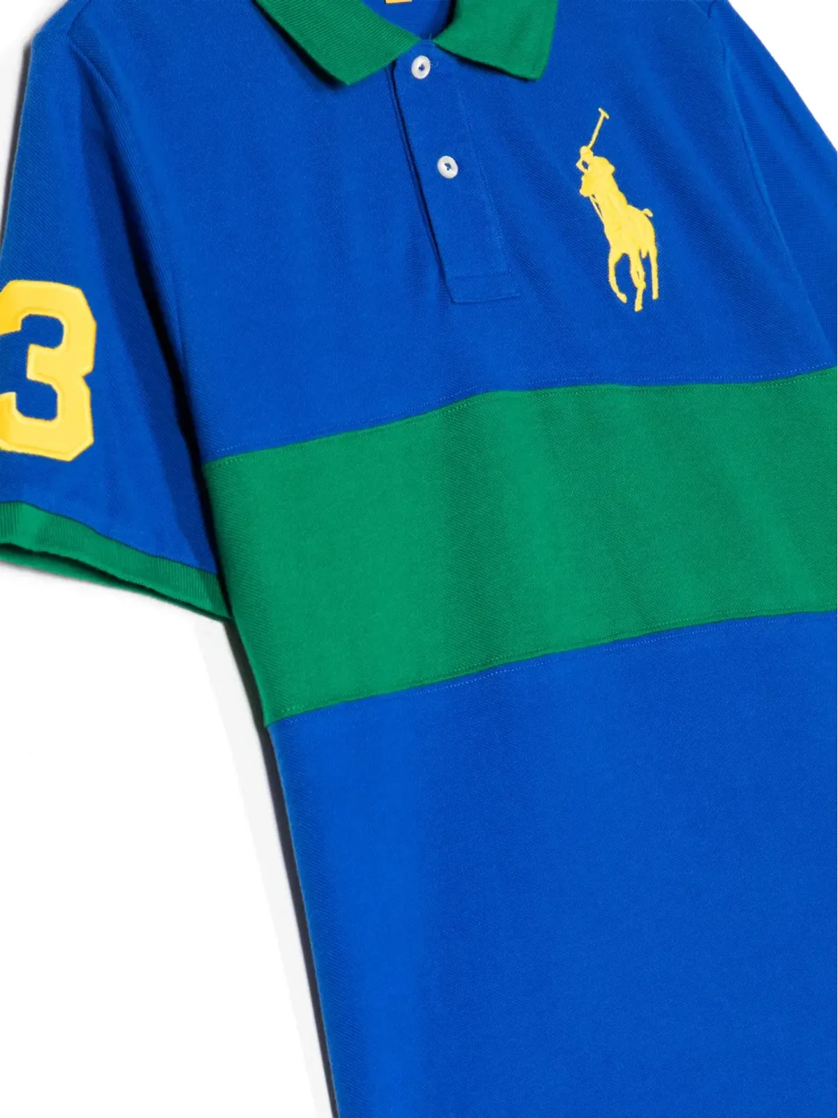 POLO RALPH LAUREN KIDS カラーブロック ロゴ刺繍 ポロシャツ - 画像3