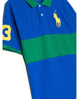 POLO RALPH LAUREN KIDS カラーブロック ロゴ刺繍 ポロシャツ - サムネイル3
