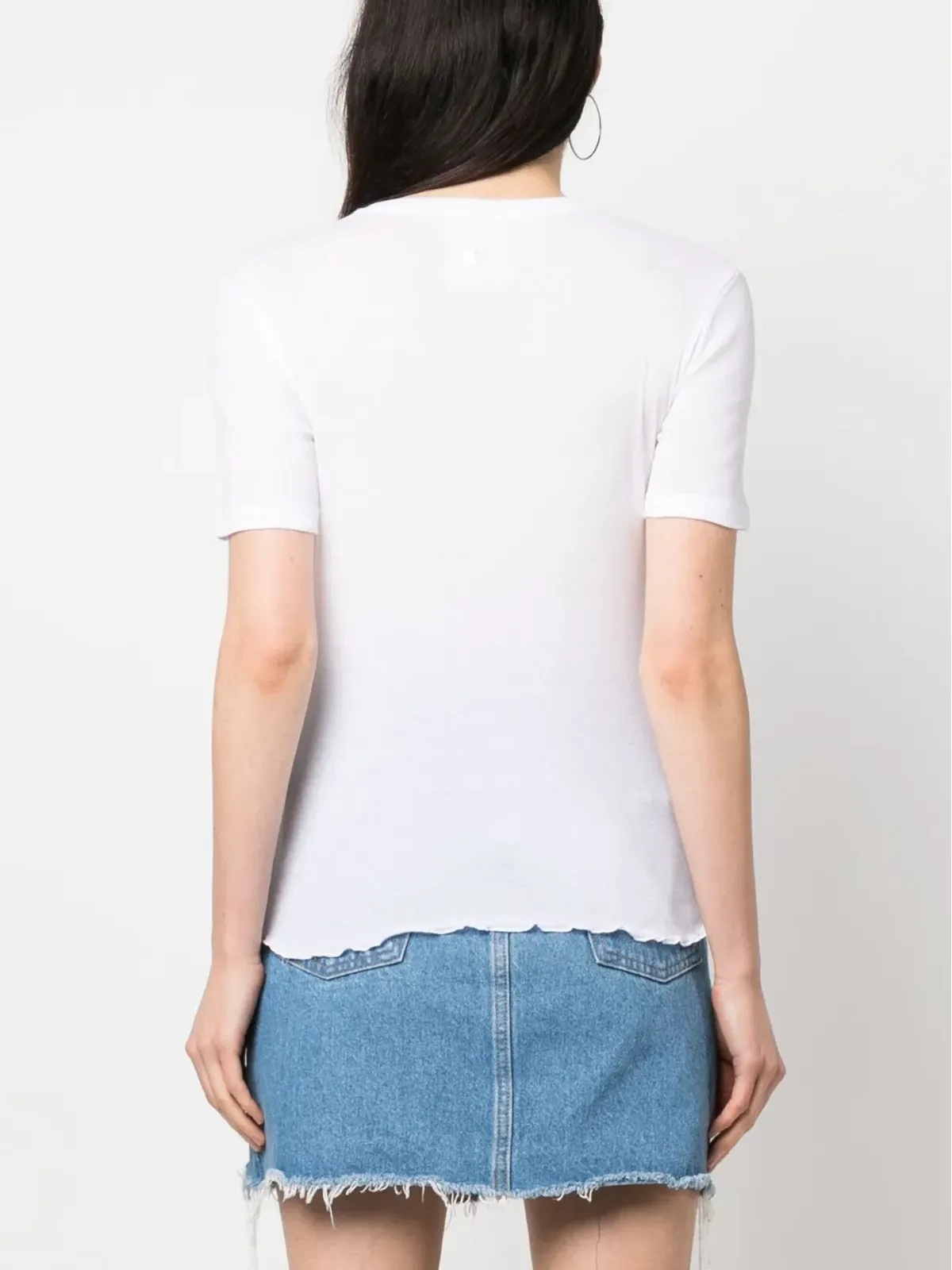Semicouture レタスヘム半袖Tシャツ - 画像4