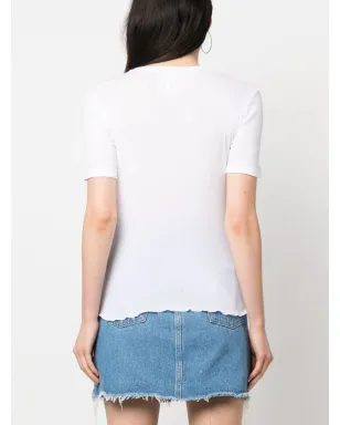 Semicouture レタスヘム半袖Tシャツ - サムネイル4