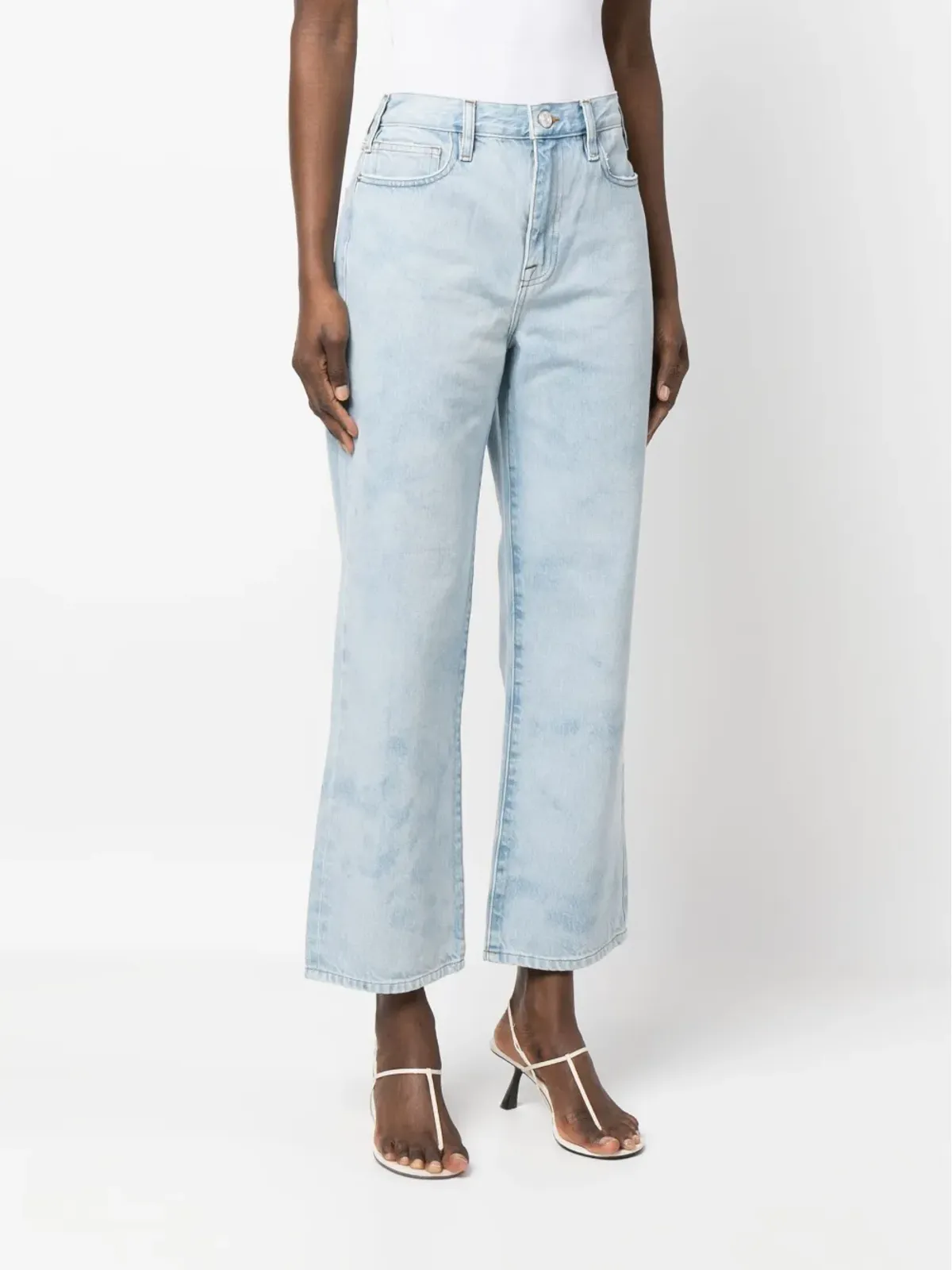 FRAME Le Jane cropped jeans - Blue - 画像3