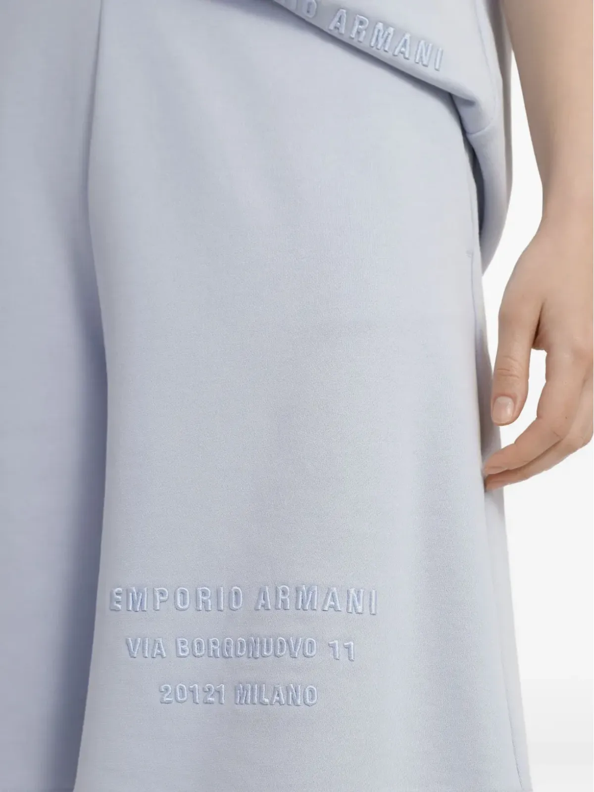 Emporio Armani ロゴ刺繍ショーツ - 画像4