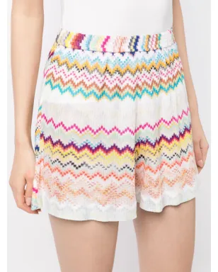Missoni ジグザグ柄コットンショーツ - Multicolour - サムネイル5