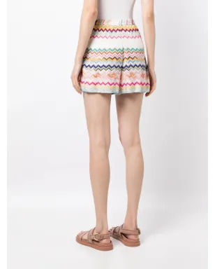 Missoni ジグザグ柄コットンショーツ - Multicolour - サムネイル4