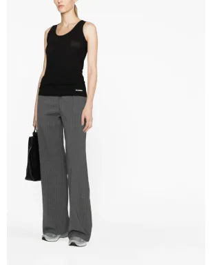 Jil Sander ロゴプリント コットン タンクトップ - サムネイル2