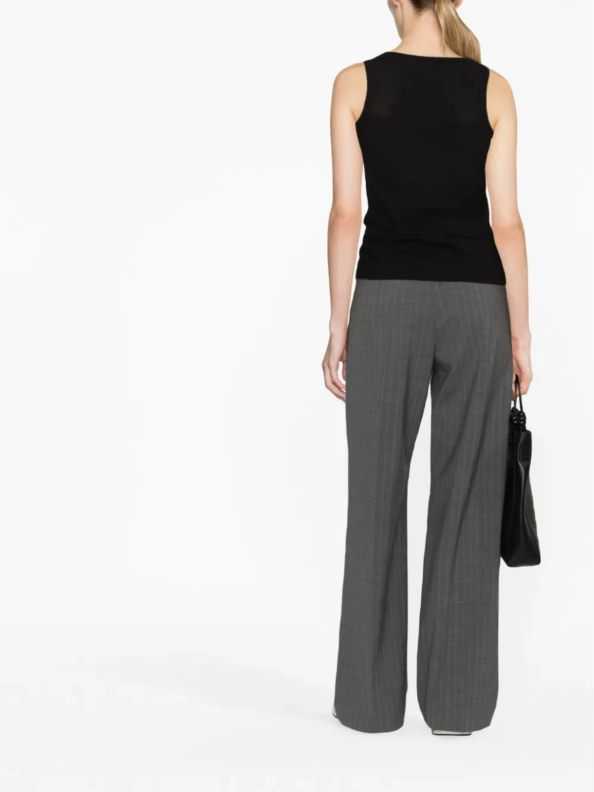 Jil Sander ロゴプリント コットン タンクトップ - 画像3
