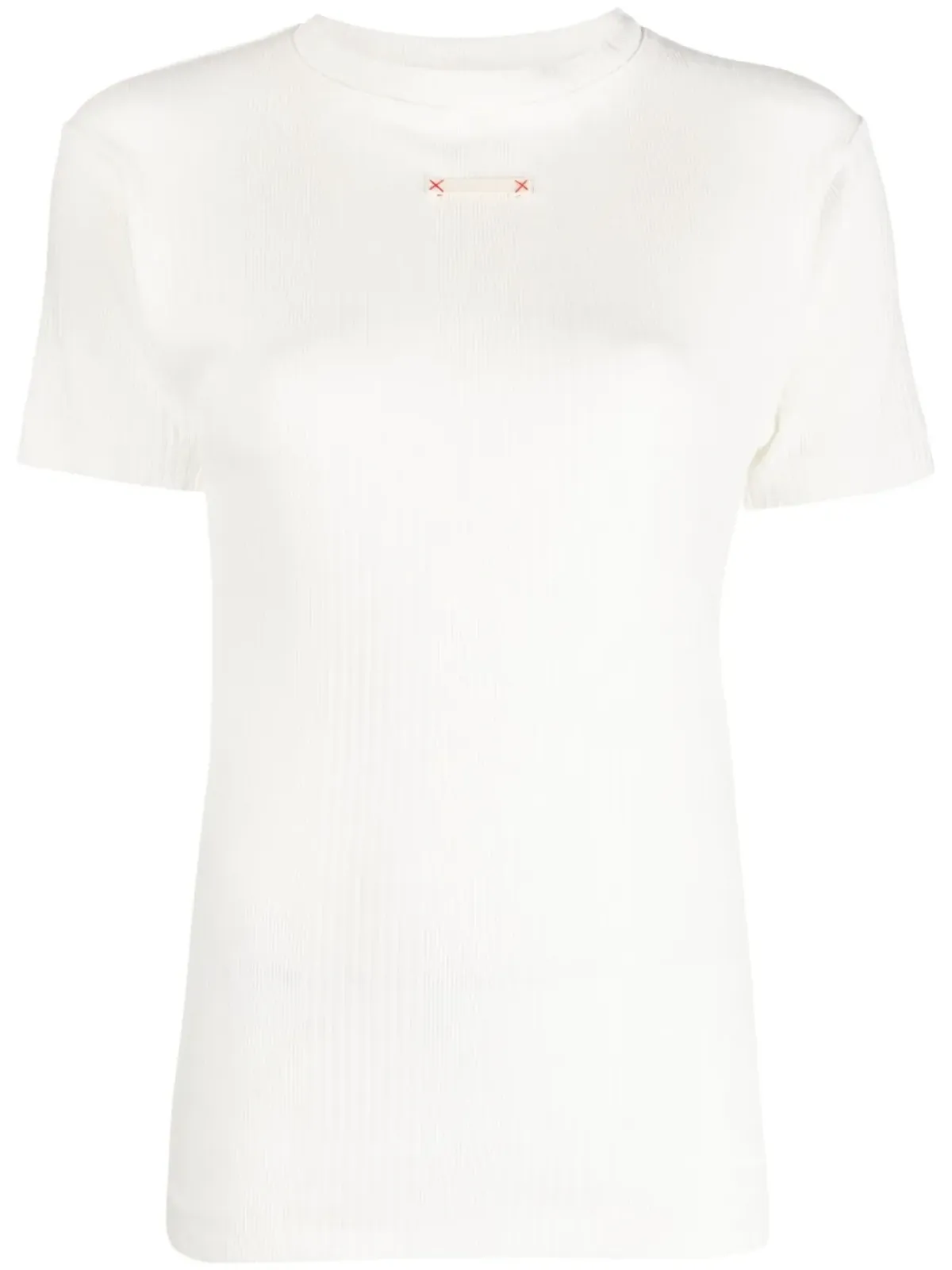 Maison Margiela ロゴパッチ コットンTシャツ - 画像1