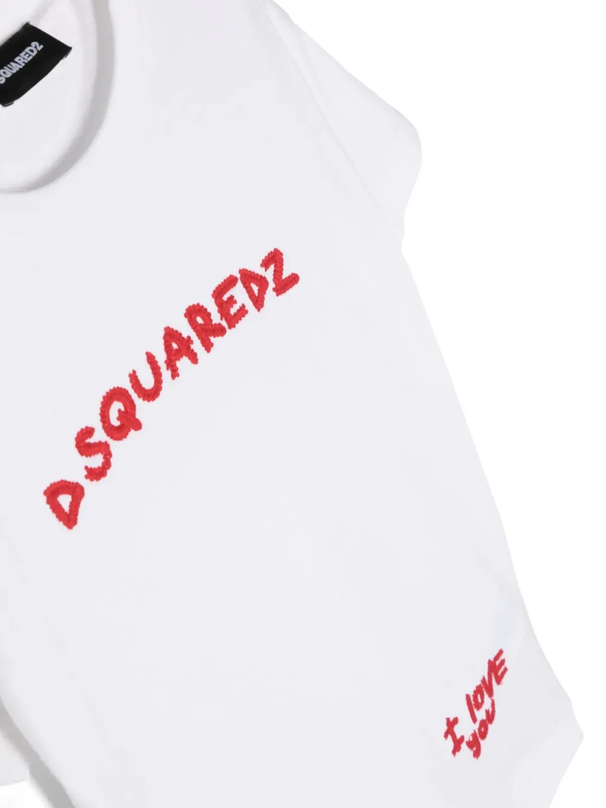 DSQUARED2 KIDS 刺繍ロゴ入りコットンTシャツ - 画像3