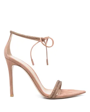 Gianvito Rossi モンテカルロ 105mm スエード サンダル - Neutrals - サムネイル1