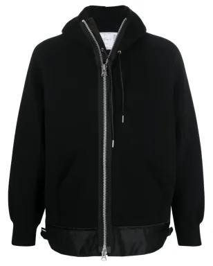 sacai ジップアップ コットンブレンド フーディ - サムネイル1