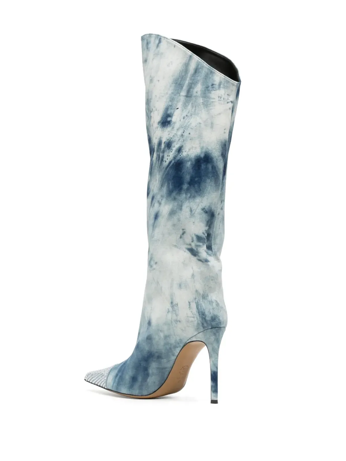 Alexandre Vauthier 105mm スノープリントデニムブーツ - ブルー - 画像3