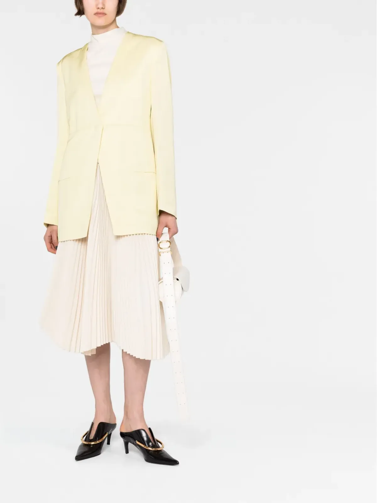 Jil Sander スプリットバックブレザー - グリーン - 画像4