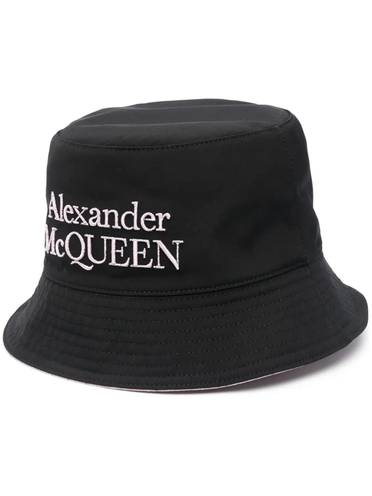 Alexander McQueen 刺繍ロゴ バケットハット - 画像1