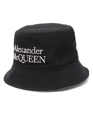 Alexander McQueen 刺繍ロゴ バケットハット - サムネイル1