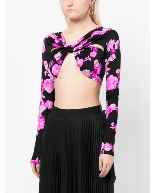 Coperni 花柄プリント クロップトップ - サムネイル3