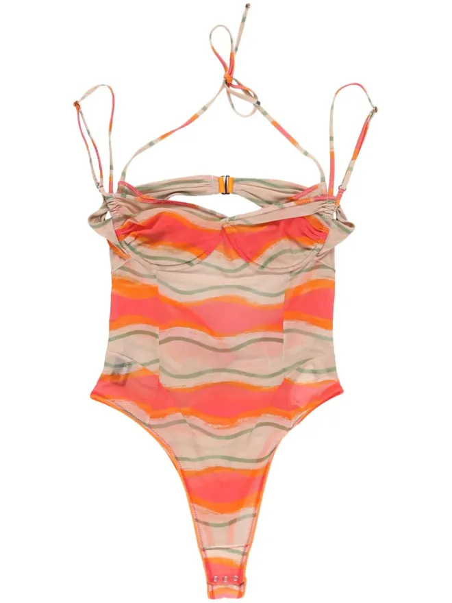 JACQUEMUS Jacquemus Ilha グラフィックプリント ボディスーツの商品画像