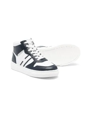 Hogan Kids カラーブロックパネル ハイトップスニーカー - サムネイル2