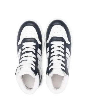 Hogan Kids カラーブロックパネル ハイトップスニーカー - サムネイル3