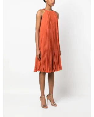 Max Mara プリーツノースリーブドレス - オレンジ - サムネイル3
