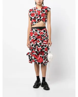 Comme des Garçons TAO ボウディテール ギャザー ツイスト ブラウス - サムネイル2