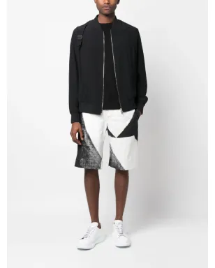 Alexander McQueen アブストラクトプリント コットン バミューダショーツ - サムネイル2