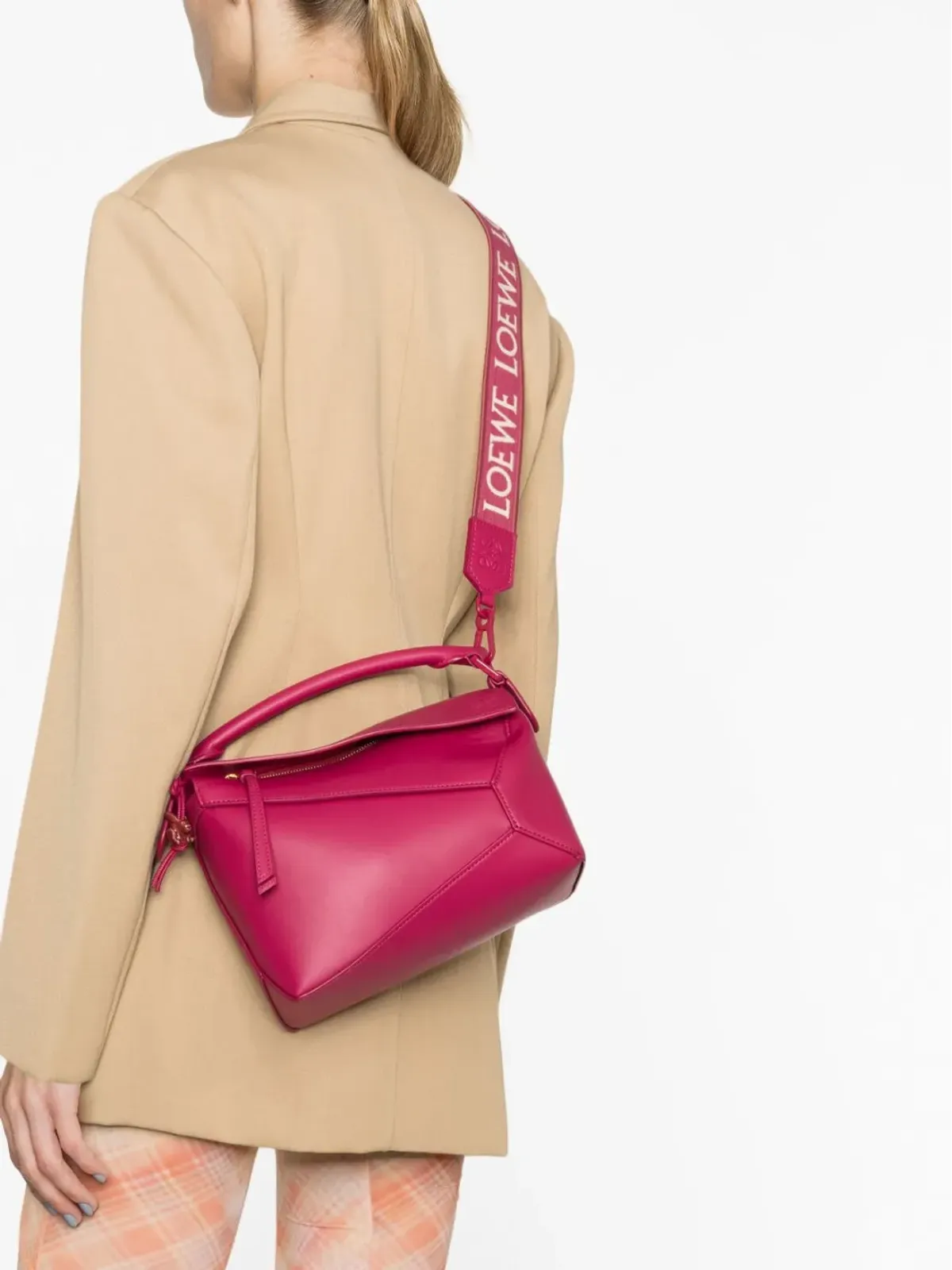 LOEWE パズルエッジ レザートートバッグ - 画像3
