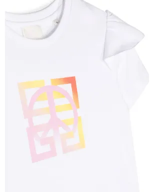 Givenchy Kids ロゴプリント コットン半袖Tシャツ - サムネイル3